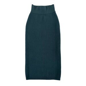 Aritzia Wilfred Free Ribbed Knit Yarn‎ Midi Pencil Sweater Skirt Bodycon Green S